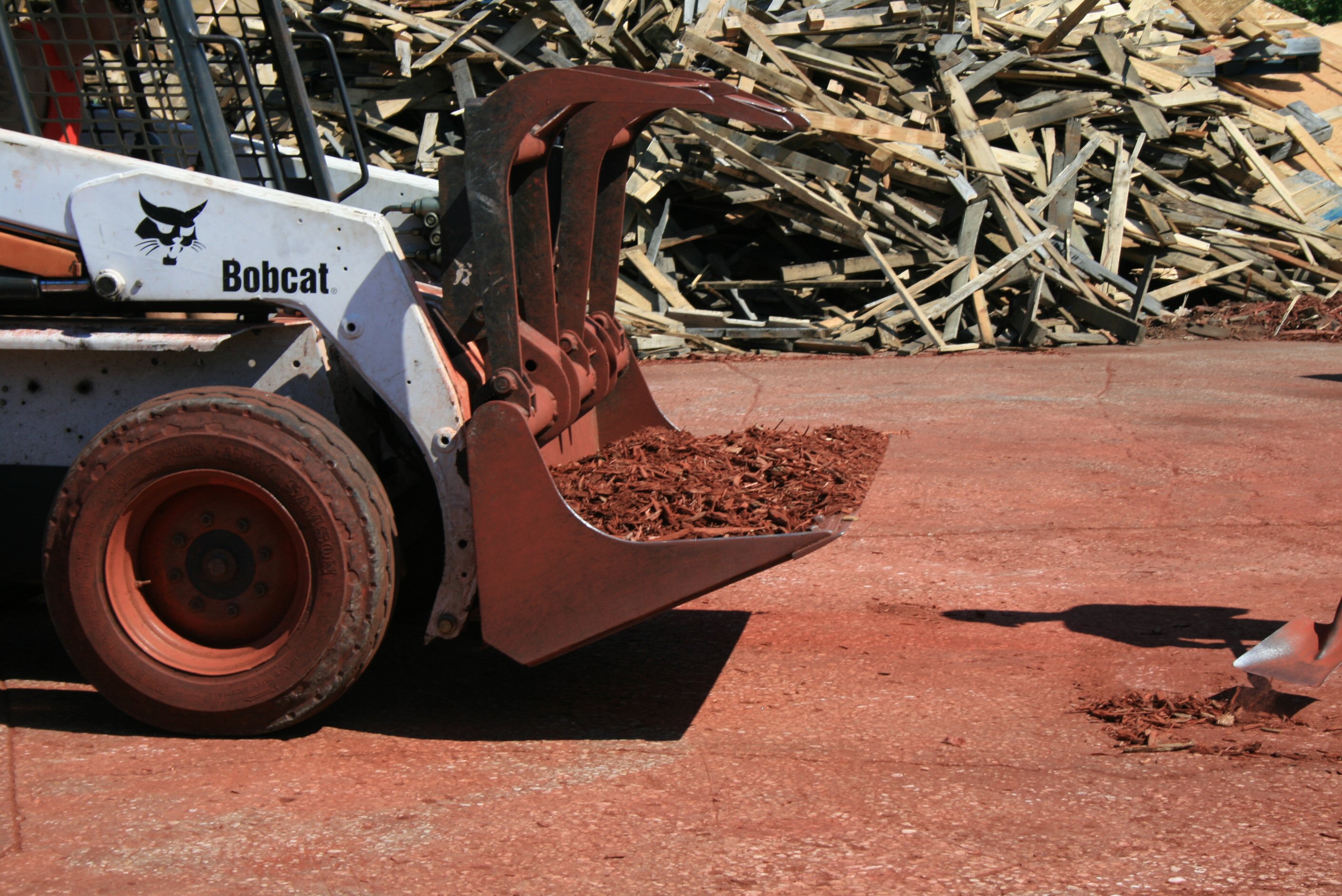 Mulch in front loader